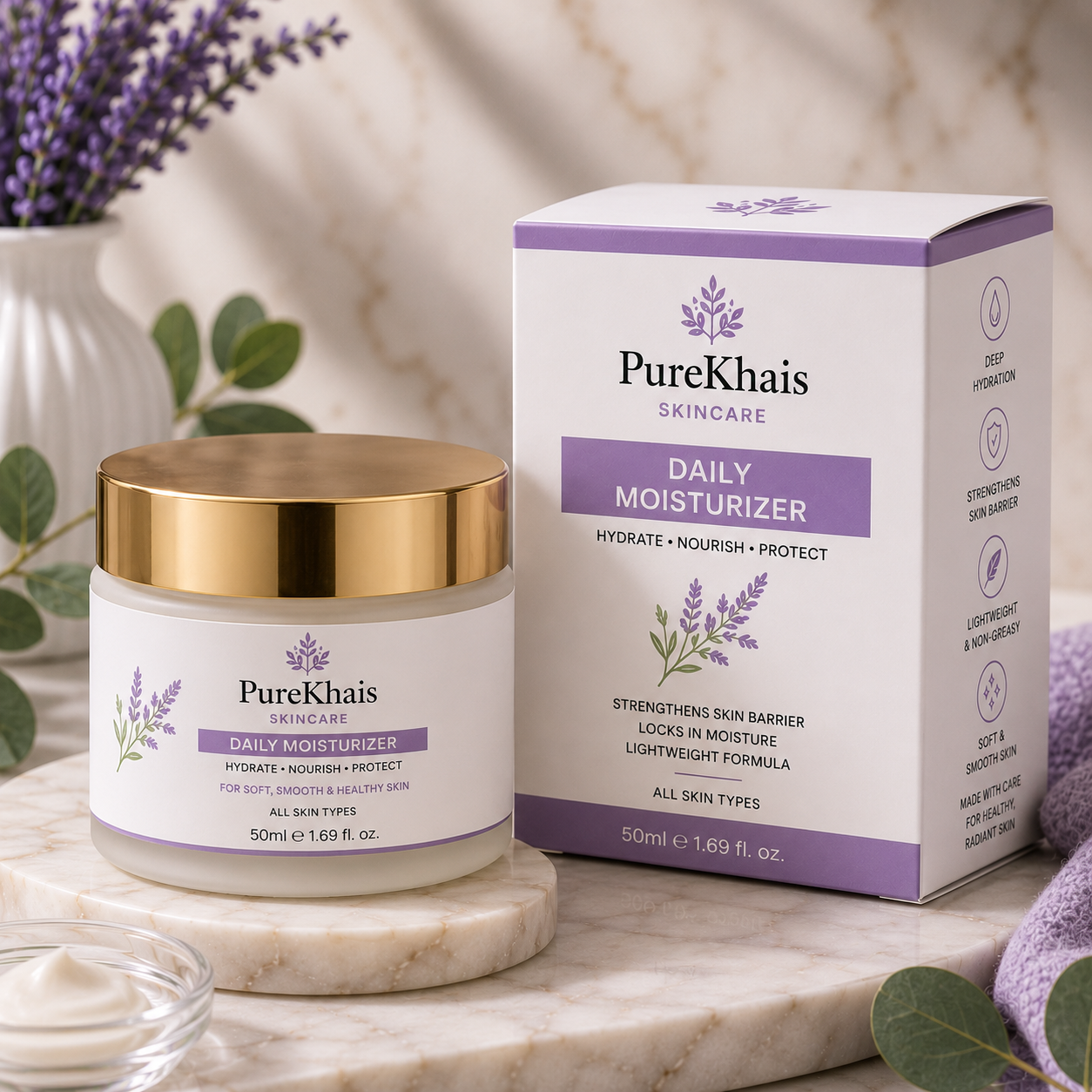 PureKhais Daily Moisturizer (50ml)